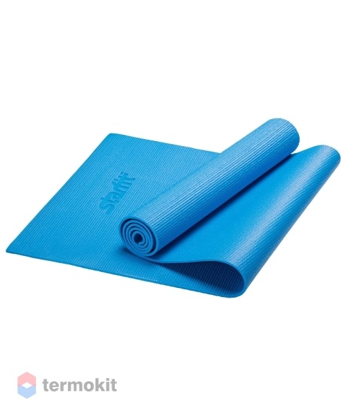 Коврик для йоги Starfit FM-101 PVC 173x61x0,8 см, синий