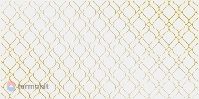 Керамическая плитка Cersanit Deco вставка орнамент золотистый (DE2L381DT) 29,8x59,8