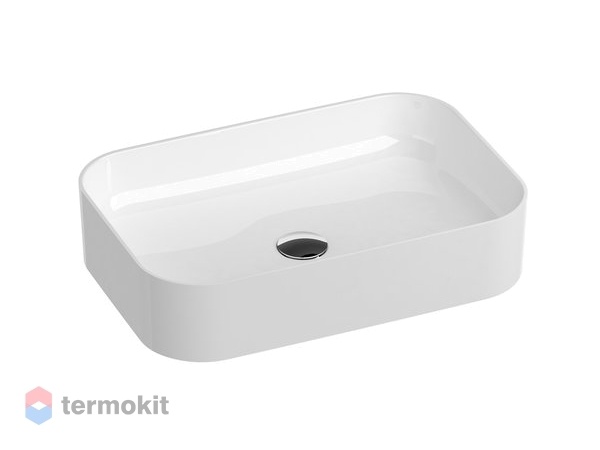 Раковина накладная Ravak Ceramic Slim R 550x370 без отверстия под смеситель, без перелива XJX01155002