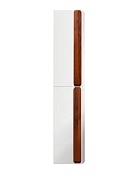 Шкаф-колонна Belbagno AURORA подвесной AURORA-1600-2A-SC-BL-P-L левый Bianco Lucido