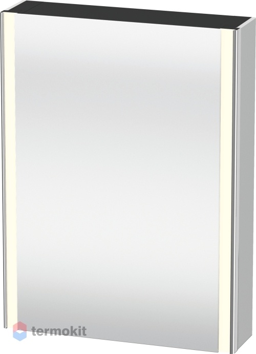 Зеркальный шкаф Duravit XSquare 60 с подсветкой белый XS7111R3636