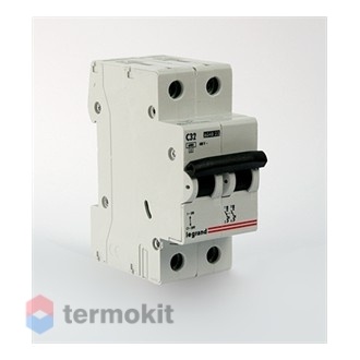 Автоматический выключатель Legrand TX3 6000 6 кА тип характеристики C 2П 230/400 В 40 А 404046