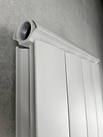 Дизайн-радиатор алюминиевый Silver 1050 \ 07 секций \ с нижним подключением белый