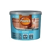 Pinotex Lacker Sauna, Лак для стен бани и сауны, на водной основе,полуматовый