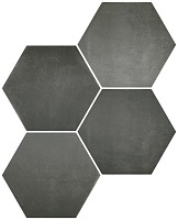 Керамогранит Durstone Six Cementine Black 23x27