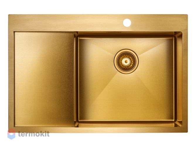 Мойка для кухни Paulmark Elde брашированное золото PM807851-BGR