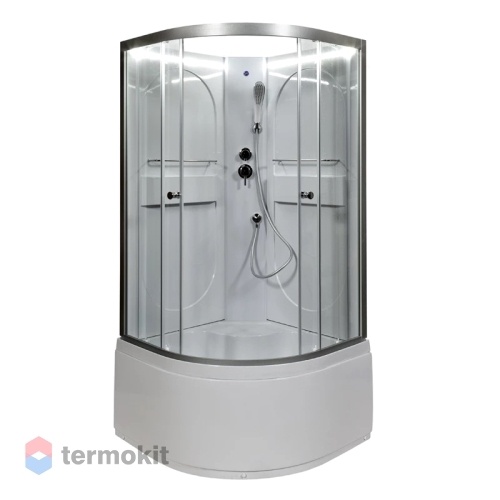 Душевая кабина Deto L 80x80 сатин L680NLED