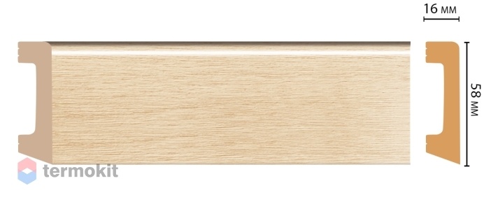 Плинтус цветной Decomaster D234-71 ДМ