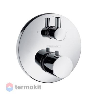Смеситель для ванны и душа Hansgrohe Ecostat S 15721000 однорычажный с термостатом встраиваемый