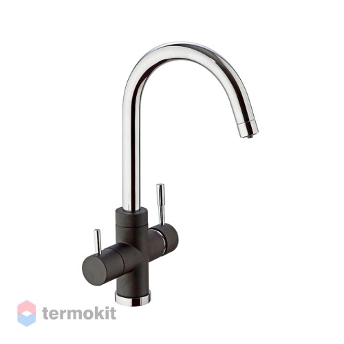 Смеситель для кухни Paini Cox Metallic black 7844643CR3V11L2KM