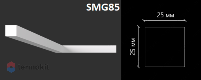 Молдинг Artpole гладкий SMG85