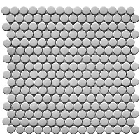 Керамическая Мозаика Starmosaic Penny Round Grey Glossy (NK50096) 31,5х30,9х6