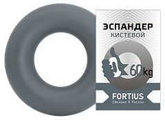 Эспандер-кольцо Fortius H180701-60AG, 60 кг, серый