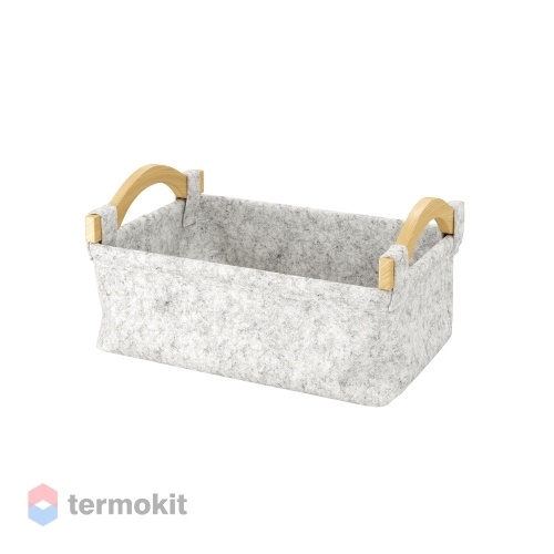Корзина для белья WasserKRAFT Aula серая WB-110-M