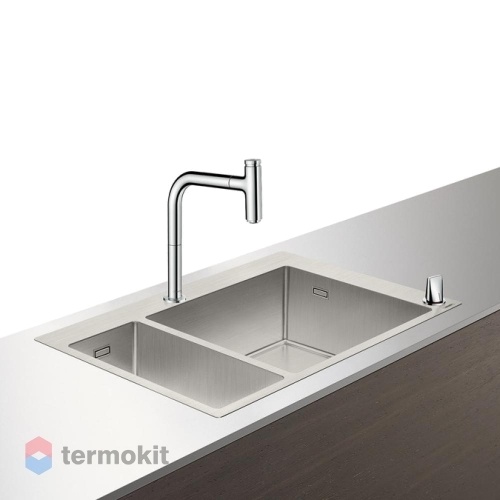 Мойка для кухни Hansgrohe C71 со смесителем 43206800