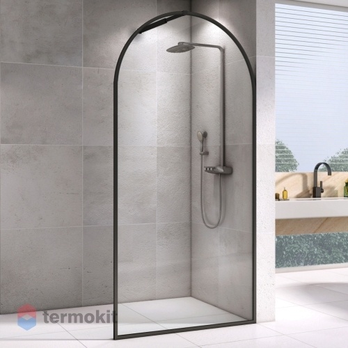 Душевая перегородка ABBER Immer Offen 1000x2000 черный AG64100B