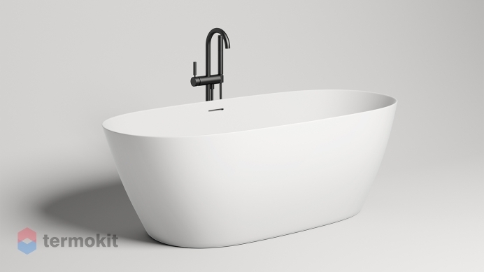 Ванна из искусственного камня Salini SOFIA 165 S-Sense 1640x750 белый глянец 102511G