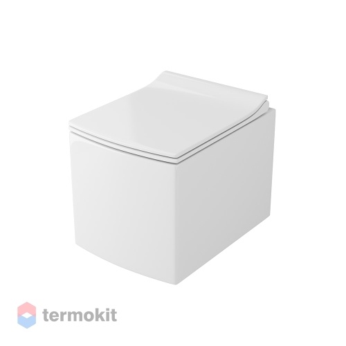 Унитаз подвесной OWL 1975 Cube Cirkel-H с сиденьем микролифт OWLT190803