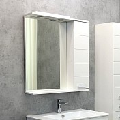 Зеркало-шкаф Comforty Модена М-75 подвесной белый матовый 00-00001640
