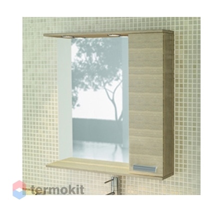 Зеркальный шкаф Comforty Марио-90 подвесной сосна лоредо 00003130375