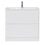 Тумба под раковину 80 напольная BELBAGNO Albano Bianco Lucido ALBANO-800-2C-PIA-BL