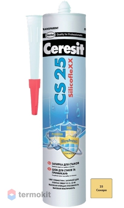 Затирка Ceresit СS 25 силиконовая 25 Сахара 280мл