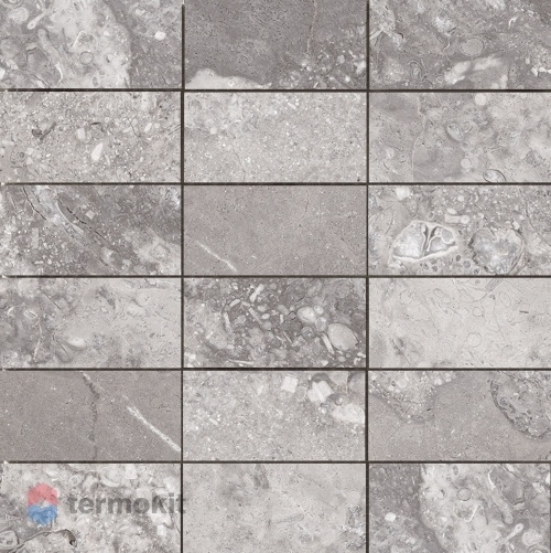 Керамогранит Casalgrande Padana Marmoker СД261 Statuario Grigio Lucido мозаика 30х30 (5x10)