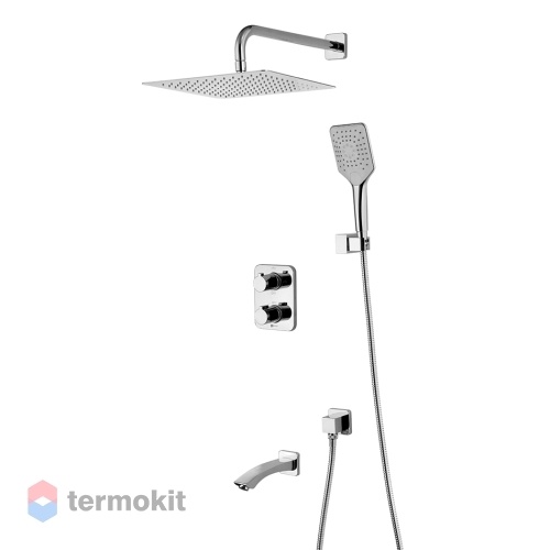 Встраиваемый комплект для ванны и душа с термостатом Lemark Yeti LM7842C