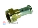 HENCO Муфта накидная гайка, плоское уплотнение, латунь пресс, 26x1"