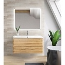 Тумба под раковину 60 подвесная BELBAGNO Albano Rovere Nature Grigio ALBANO-600-2C-SO-RR