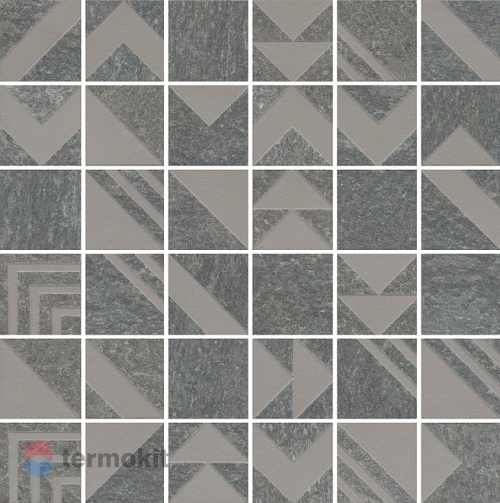 Керамогранит Kerama Marazzi Про Нордик SBM014/DD2040 декор серый темный мозаичный 30х30x11