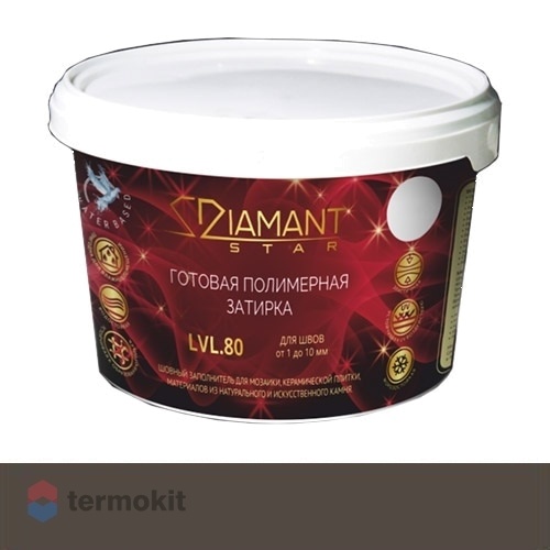 Затирка Диамант полимерная Diamant Star 818 графит (2 кг)