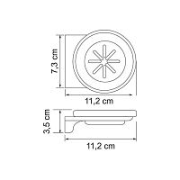 Мыльница WasserKRAFT Kammel K-8329WHITE УЦЕНЕННЫЙ