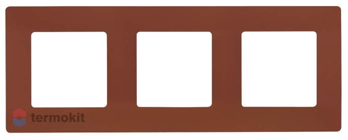 Рамка 3 поста Legrand Etika Легранд Этика цвет какао 672573