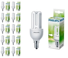 Лампа PH люминесцентная компактная Genie ES 11W WW E14 220-240V 1PF/6, 10 шт