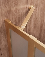 Душевой уголок Cezares Molveno 1950x1100x900 (рифленое стекло) брашированное золото MOLVENO-AH-21-90+20-P-BORO