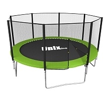 Батут UNIX line Simple 12 ft Green с внешней сеткой TRSI12OUTG