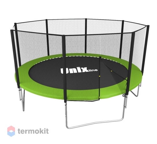 Батут UNIX line Simple 12 ft Green с внешней сеткой TRSI12OUTG