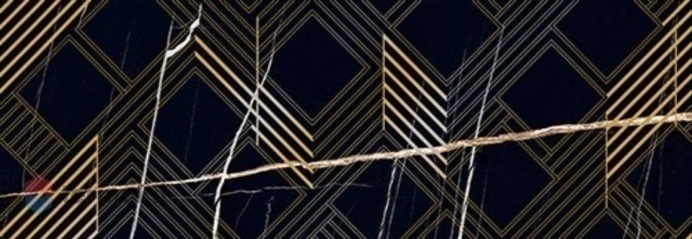 Керамическая плитка Керлайф Royal Nero Oro декор 24,2x70