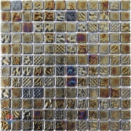 Стеклянная мозаика Natural Steppa STP-GR016-L (2,5х2,5) 31,7х31,7