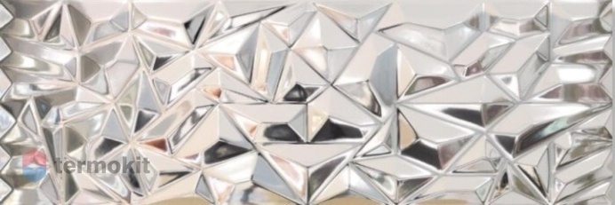 Керамическая плитка Venis Prisma V12899161 Silver настенная 33,3x100
