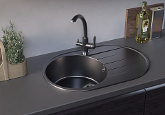 Мойка для кухни ULGRAN Quartz Nora 750-07 уголь