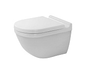 Унитаз подвесной Duravit Starck 3 Rimless® с сиденьем микролифт 45270900A1