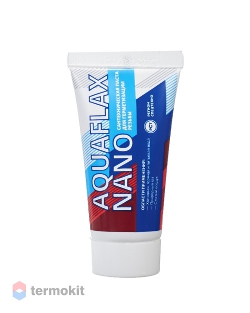 Aquaflax Nano 30 г уплотнительная сантехническая паста для льна