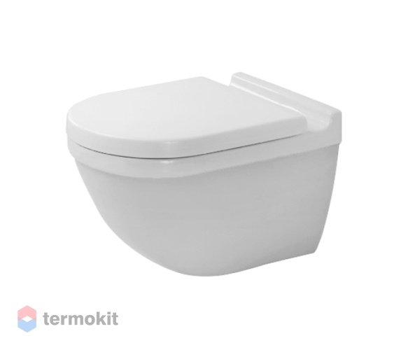 Унитаз подвесной Duravit Starck 3 Rimless® с сиденьем микролифт 45270900A1