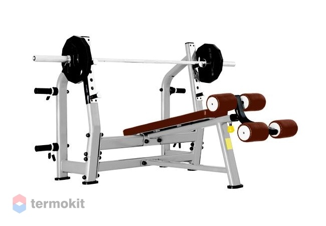 Скамья для жима с отрицательным наклоном Bronze Gym J-024_C