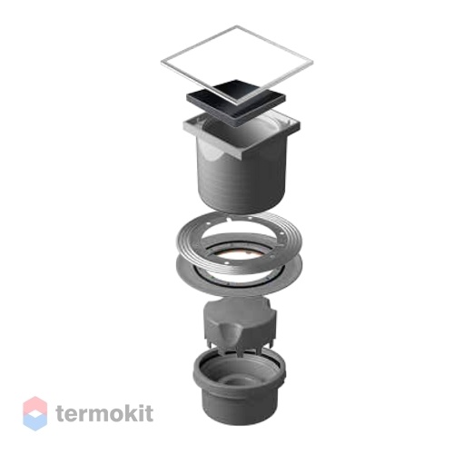 Сливной трап Pestan Confluo Standard Black Glass Vertical 13000097