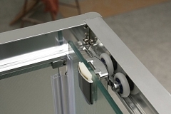 Душевой уголок BelBagno UNO 1950x950x950 (рифленое стекло) хром UNO-195-A-2-95-P-Cr