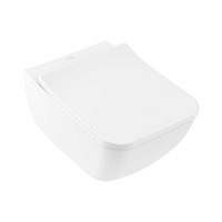 Унитаз подвесной Villeroy&Boch Venticello CeramicPlus с сиденьем микролифт 4611RSR1