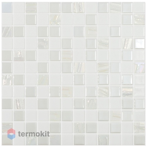 Стеклянная мозаика Vidrepur Astra White Белый (на сетке) 31,7х31,7